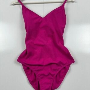 Bright pink Shade & Shore one piece swimsuit